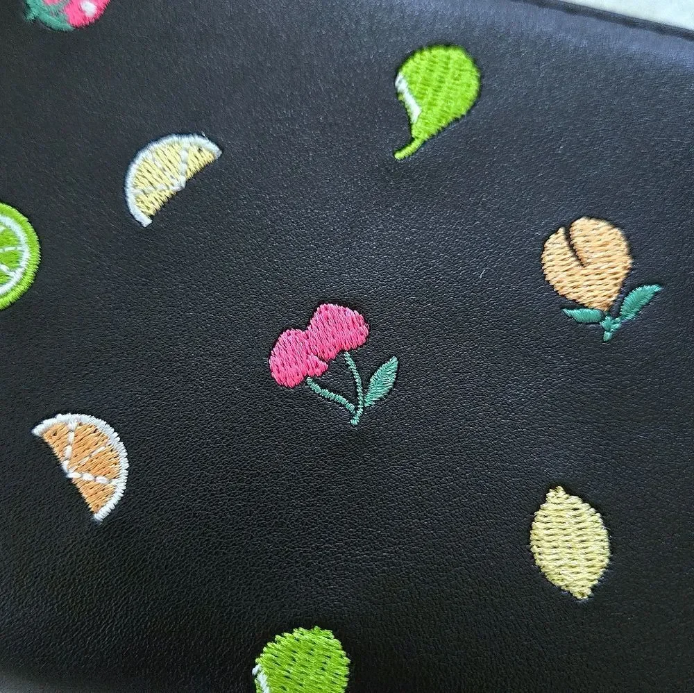 Betsey Johnson Fruits🍒🍐 XO Zip Around Wristlet - NWT